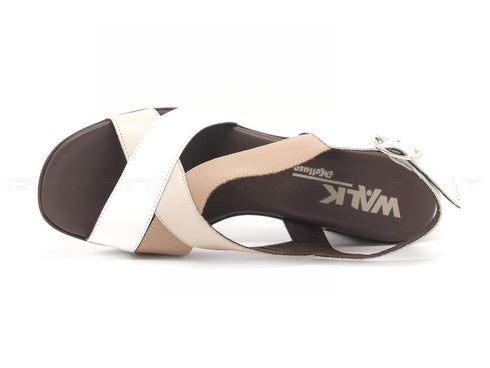 Melluso walk sandali con plateau donna bianco