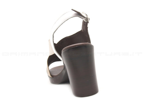 Melluso walk sandali con plateau donna bianco