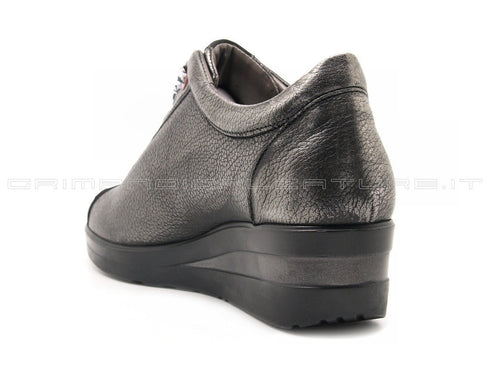 Melluso walk stringate antracite donna grigio