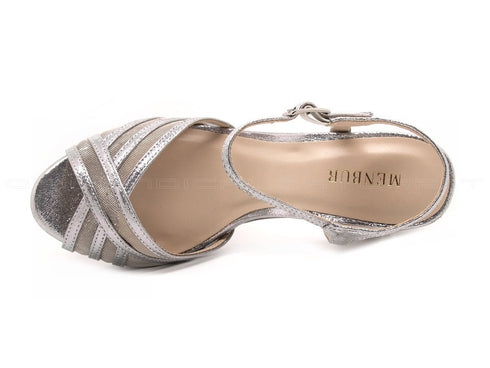 Menbur sandali eleganti argento donna argento
