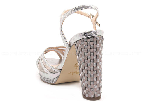 Menbur sandali eleganti argento donna argento
