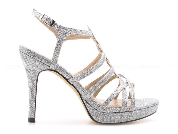 Menbur sandali cerimonia argento donna argento