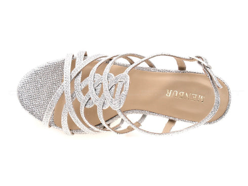 Menbur sandali cerimonia argento donna argento