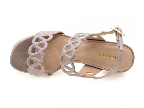 Menbur sandali a 2 fasce eleganti donna rosa