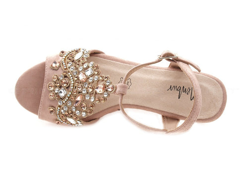 Menbur sandali con zeppa alta donna rosa