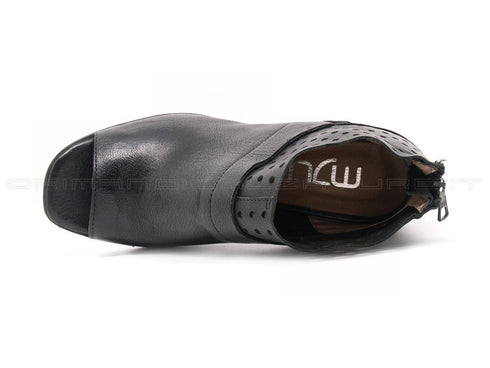 Mjus tronchetti punta aperta donna nero