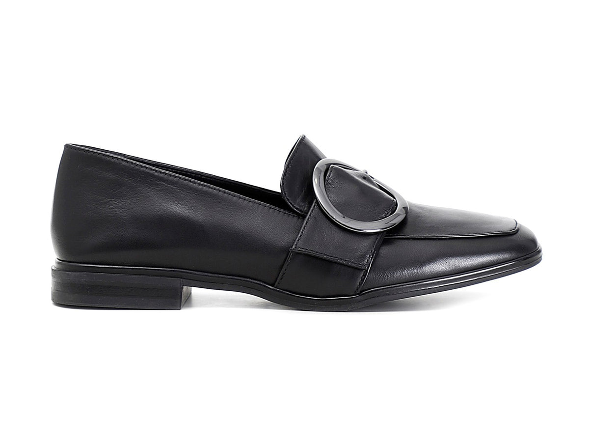 CafèNoir leather loafers with low heel buckle Grimandi footwear