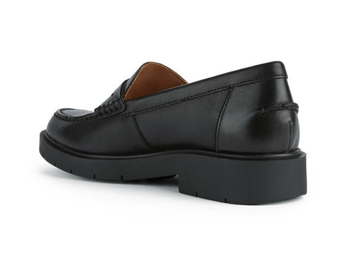 Geox Spherica smooth leather women's loafers