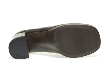 Frau high heel leather loafers with platform