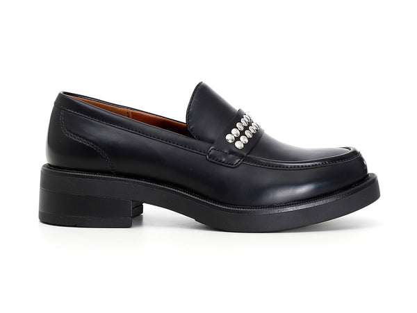CafèNoir mocassini donna borchie simil pelle nera C1EA9702-N001