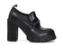 CafèNoir mocassini tacco alto tomaia pelle nera C1HA1210-N001