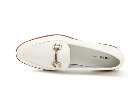 Frau Loafers Low Heel with Horsebit Leather upper