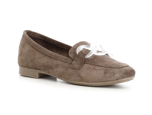 CafèNoir Mocassini Donna Estivi tacco basso tomaia Camoscio