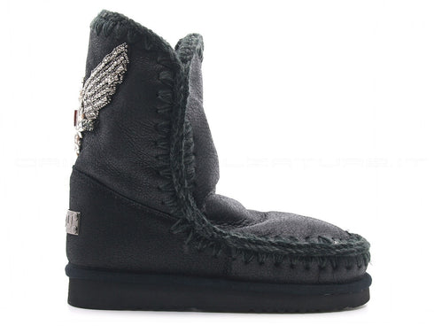 Mou stivaletti eskimo 24 eagle patch donna nero