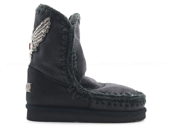 Mou stivaletti eskimo 24 eagle patch donna nero