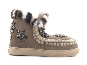 Mou sneakers mini eskimo star patch donna beige
