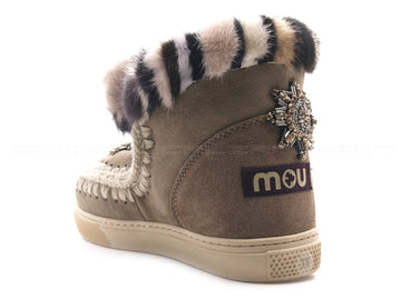 Mou sneakers mini eskimo star patch donna beige