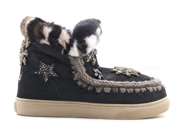 Mou sneakers mini eskimo star patch donna nero
