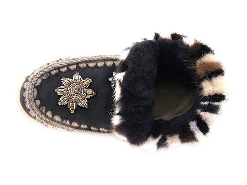 Mou sneakers mini eskimo star patch donna nero