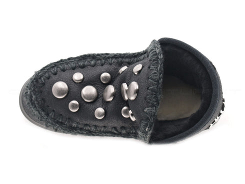 Mou sneakers eskimo round stud & metallic donna nero
