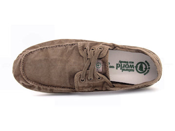 Natural world eco scarpe barca uomo marrone