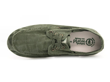 Natural world eco scarpe kaki uomo kaki