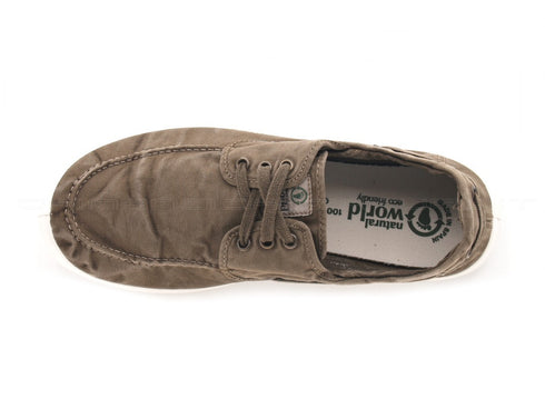 Natural world eco scarpe barca estive uomo marrone