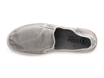 Natural world eco slip-on estiva uomo grigio