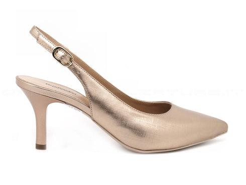 Nero giardini chanel punta sfilata donna oro