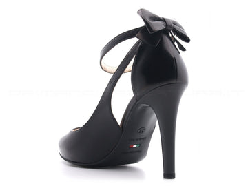 Nero giardini scarpe eleganti cinturino donna nero
