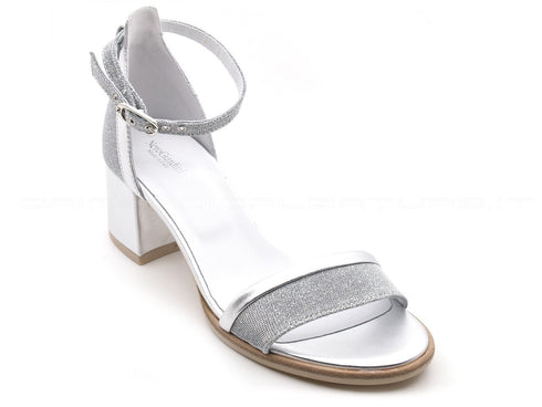 Nero giardini sandalo cinturino caviglia donna grigio