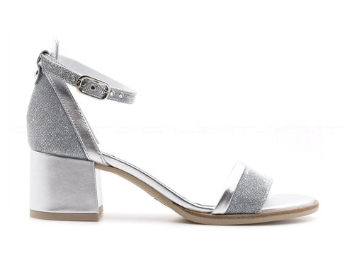 Nero giardini sandalo cinturino caviglia donna grigio