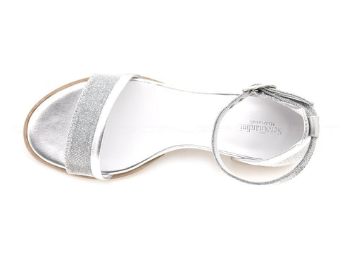 Nero giardini sandalo cinturino caviglia donna grigio