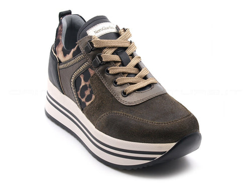 Nero giardini donna scarpe casual donna marrone