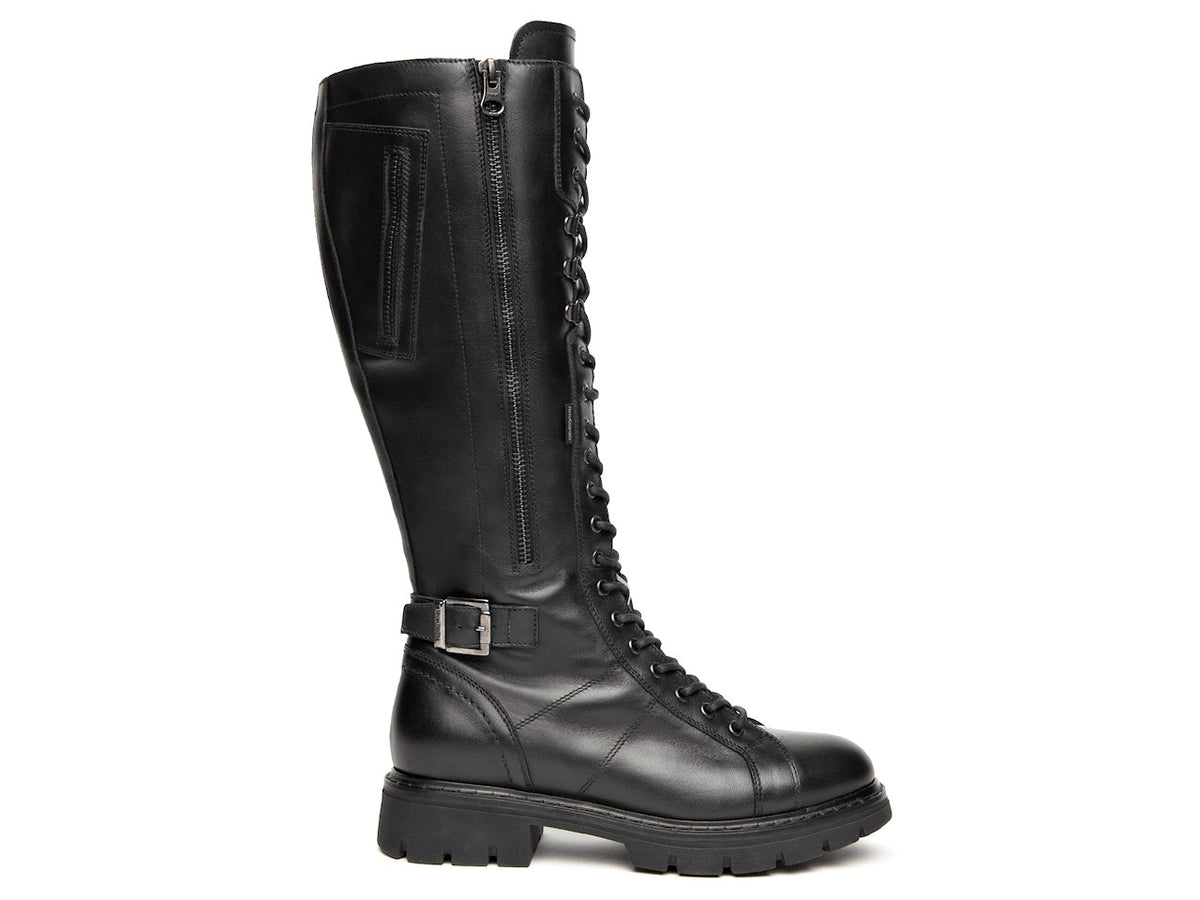 Anfibi Wezzi Nero Giardini Nerogiardini Boots Stivali Alti Nero