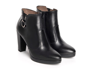 NeroGiardini women's leather high heel ankle boots