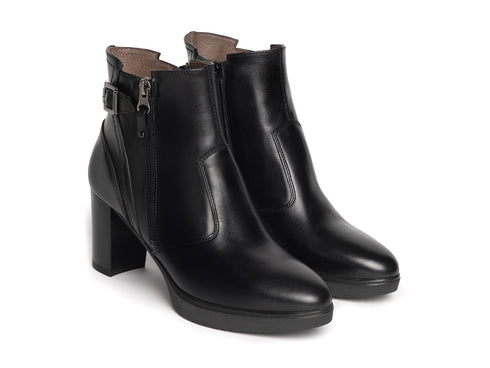 Nero Giardini tronchetti classici donna pelle