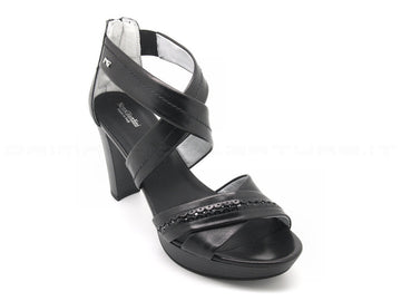 Nero giardini sandali plateau donna nero