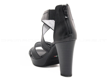 Nero giardini sandali plateau donna nero