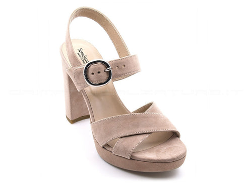 Nero giardini sandali tacco alto donna rosa