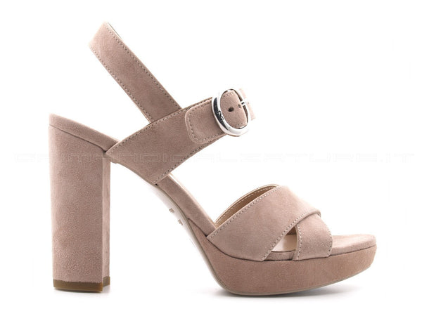 Nero giardini sandali tacco alto donna rosa