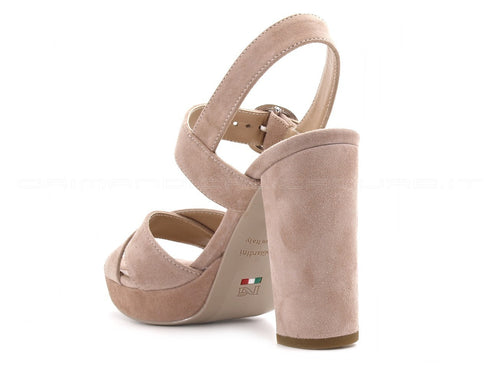 Nero giardini sandali tacco alto donna rosa