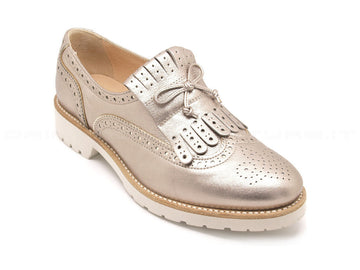 Nero giardini scarpe con frangia donna bronzo