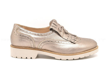 Nero giardini scarpe con frangia donna bronzo