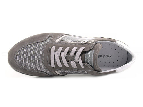 Nerogiardini sneakers uomo con zip uomo grigio