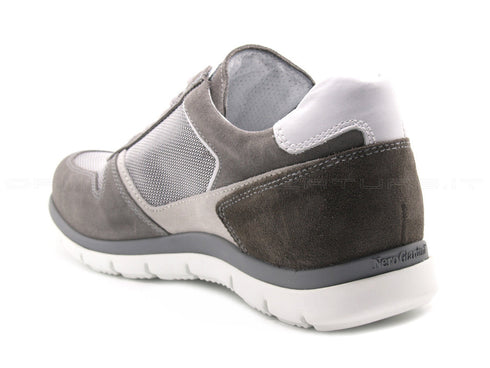Nerogiardini sneakers uomo con zip uomo grigio
