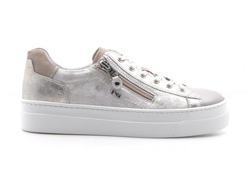 Nero giardini sneakers pelle donna beige