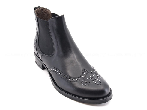 Nero giardini stivaletti con elastici donna nero