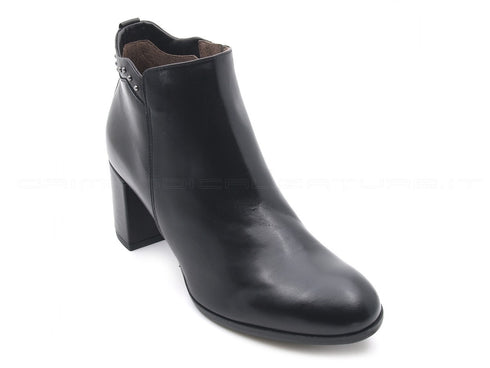 Nero giardini tronchetto con tacco donna nero