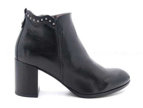 Nero giardini tronchetto con tacco donna nero